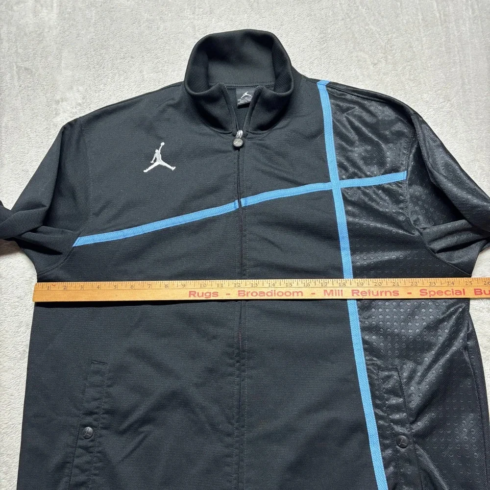 VTG AIR JORDAN Track Jacket Full Zip Mens L Warm Up‎ Jumpman Spellout RARE